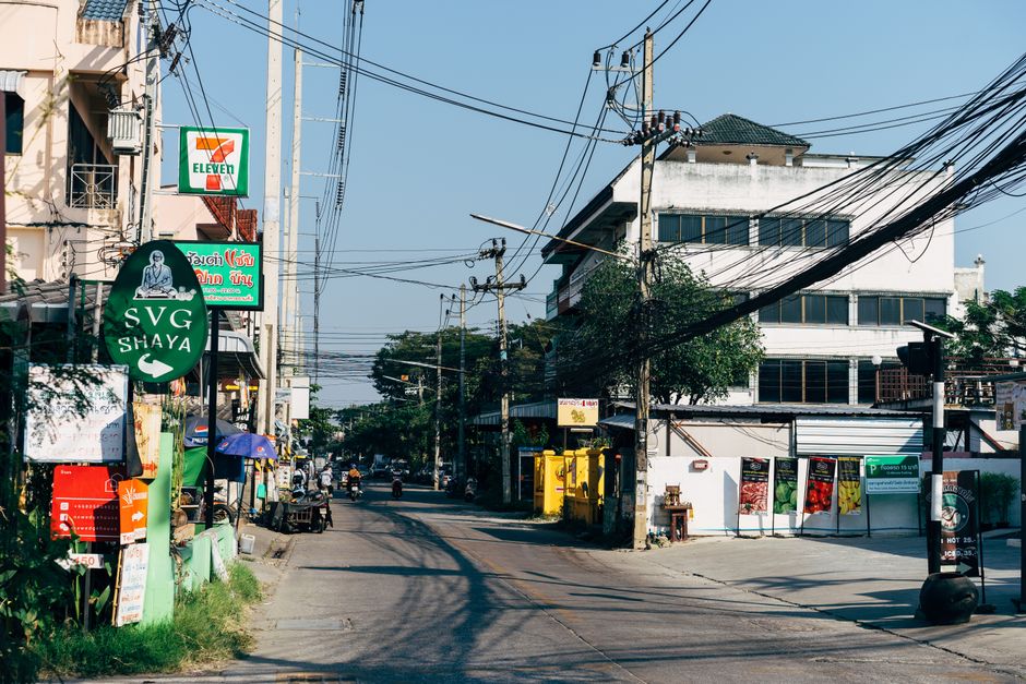 Mountain road in Chiang Mai