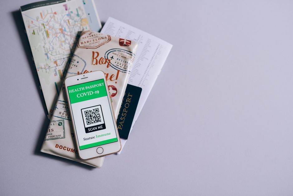 person scanning QR code with smartphone