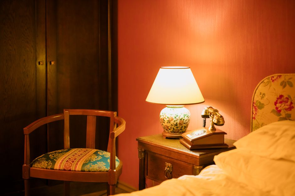 Cozy hotel room interior