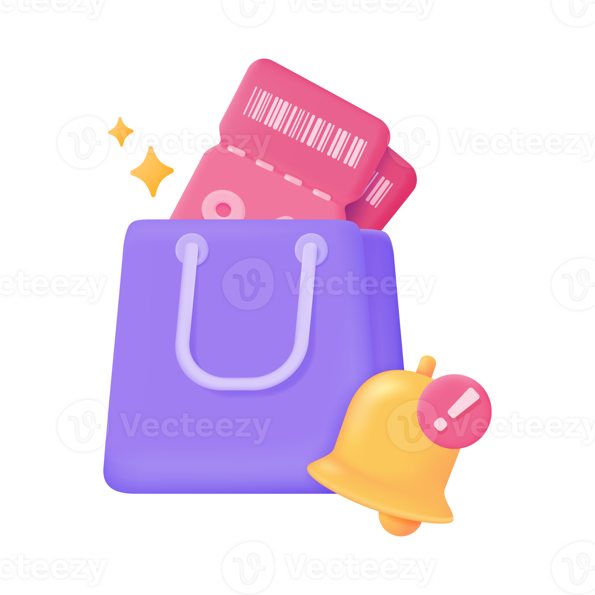 Generic shopping bags and vouchers