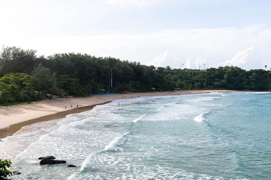 Tropical Phuket beach landscape