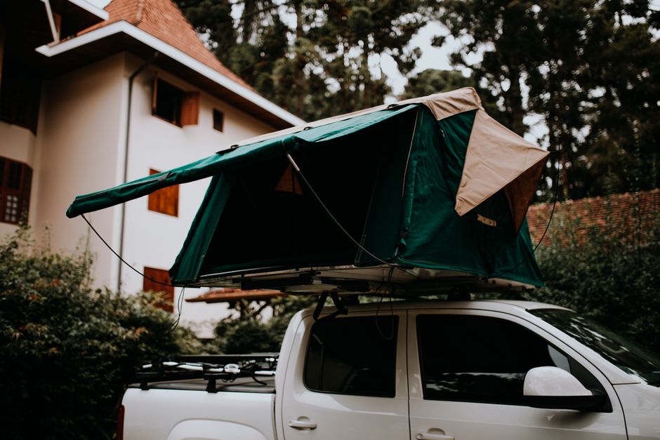Camping-gear-set-near-truck