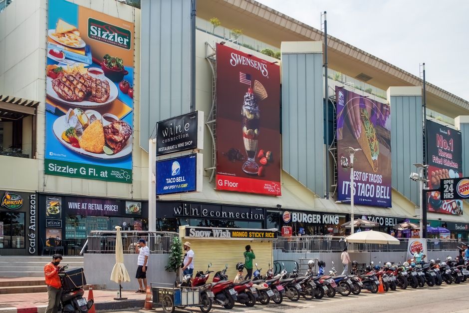 Walking Street Pattaya night view