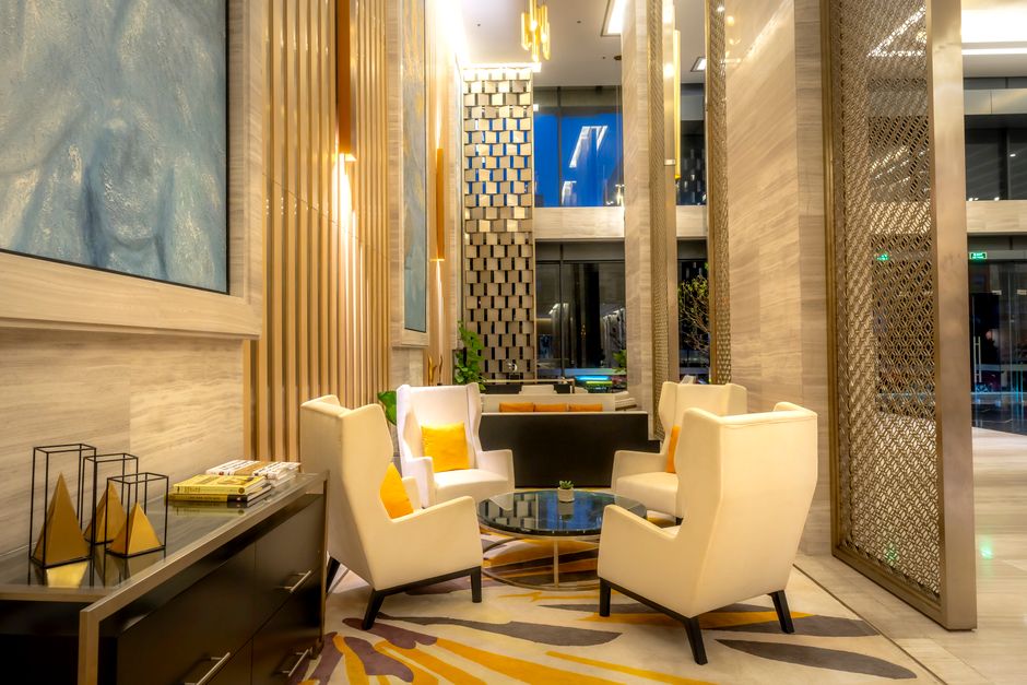 hotel lobby modern interior