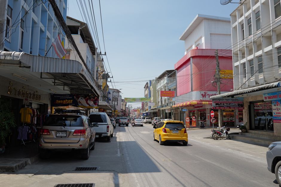 Colorful local songthaew car