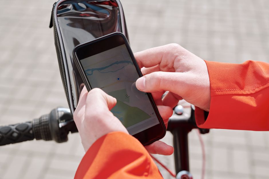 Smartphone displaying-digital-map-in-Vietnam