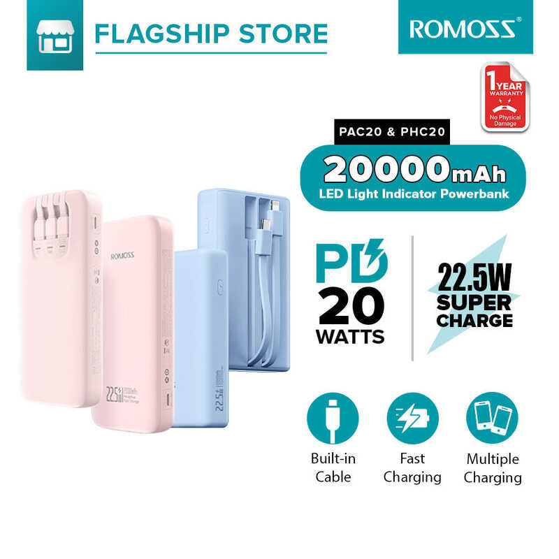 Romoss 20000mAh quick charge powerbank