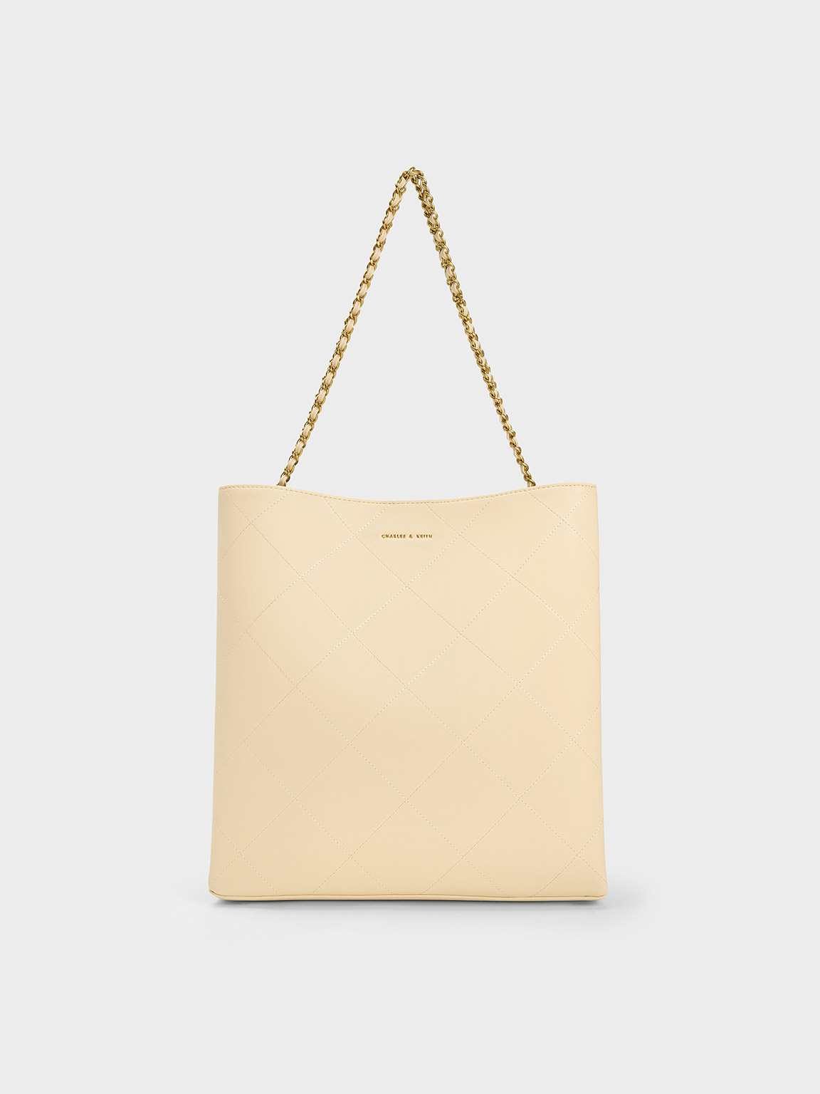 Charles Keith leather handbag beige