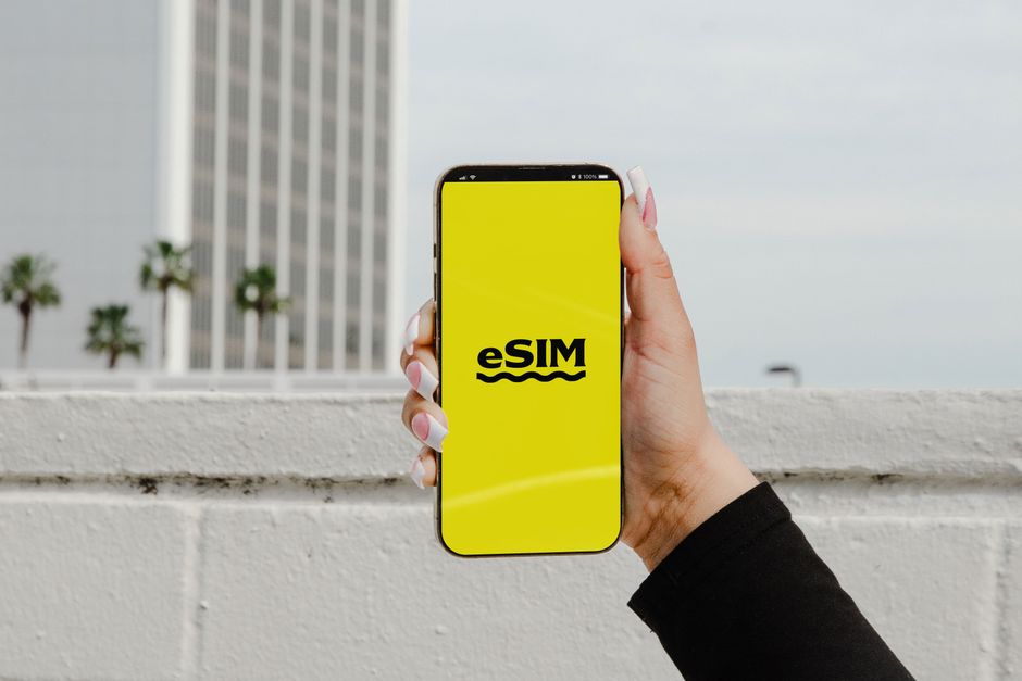 Smartphone showing eSIM activation screen